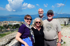Betty, Vonnie, John and Bart at top fo Fortezza Vecchia