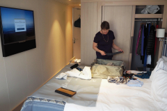 Settling in to our stateroom